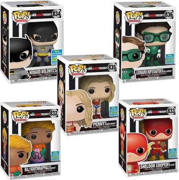 Boneco Set Big Bang Theory Pop Funko 832 833 834 835 836 - Funko