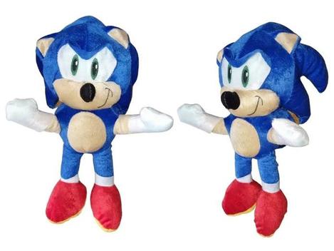 Combo 2 Bonecos Sonic Azul e Amarelo De Pelúcia Super Macia, Magalu  Empresas