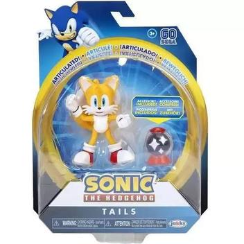 Boneco Sonic Tails Articulado Sega Fun Amarelo - F0066-2 - Bonecos ...