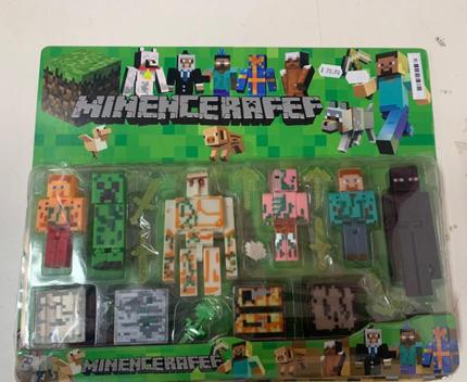 Minecraft - Steve com lobo bege e acessórios - 3dPrinted - Boneco Minecraft  - Magazine Luiza