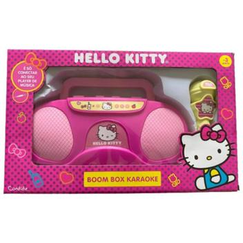 Boom Box Karaokê com Microfone Hello Kitty Candide - Brinquedos