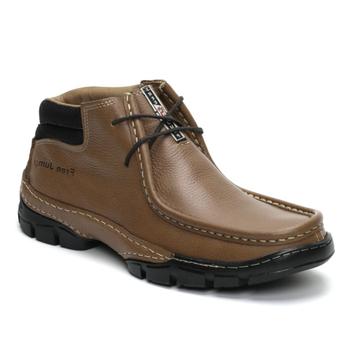 Bota Casual Masculino Couro Free Jump CR02 Conforto - Bota Masculina ...