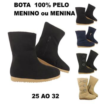 bota infantil numero 25