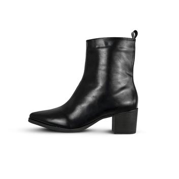 Bota Feminina Cano Curto Salto Grosso Preta- Bia - Jessica Leal Shoes