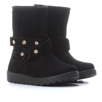 bota com strass cano curto