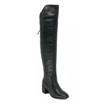 Bota Over The Knee Couro Feminina Bottero 347805 Preta Bota
