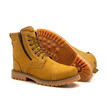 Bota Tim Gui Couro Nobuck Amarela - Franca Griffe - Outros Moda e ...