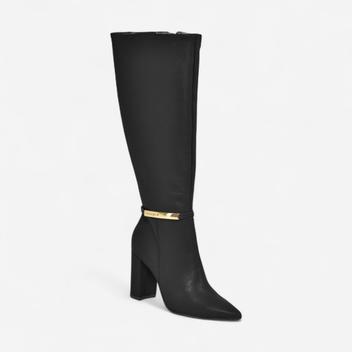 Bota Via Marte Cano Longo Em Couro Preto - Bota Feminina - Magazine Luiza