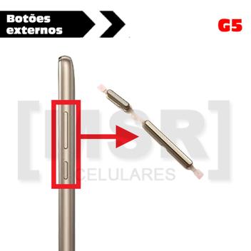 Botão externo power e volume celular MOTOROLA modelo G5 - Peça Flex ...