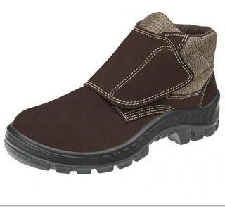 Bota de Segurança Nobuck com Velcro Bracol 4018BVLN4600LL Bico PVC CA 25684  + Palmilha Anatomica
