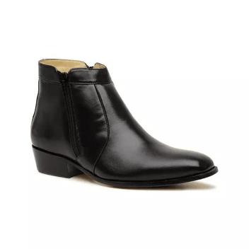 Botina Masculina Social Pelica Preto Anti Derrapante Silverado