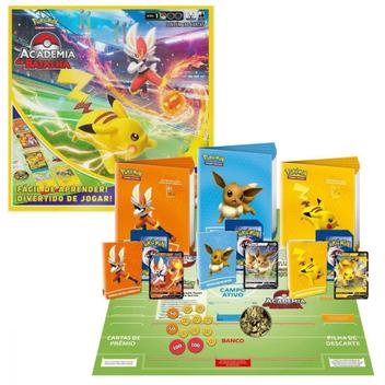 Cartas Pokémon Box Academia de Batalha 31495 - Copag - Deck de