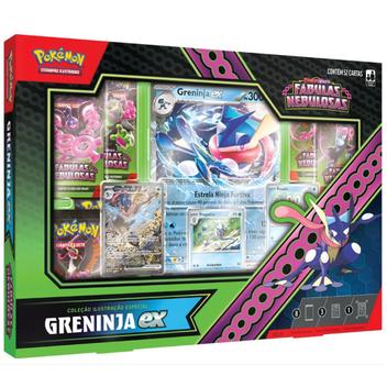 Box Pokémon Escarlate e Violeta Fábulas Nebulosas Greninja EX
