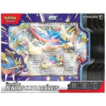 Box Pokemon TCG Lendas Implacaveis Zacian Copag 35239 - Deck de