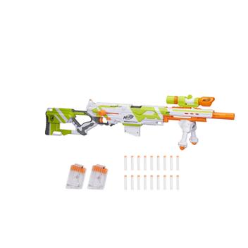 Brinquedo Blaster Nerf Longstrike Modulus com Acessórios e Dardos