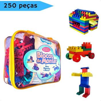 Brinquedo Blocos De Montar Infantil Educativo 85 Peças