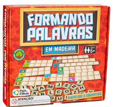 Brinquedo Pedagógico Jogo Educativo Formando Palavras Material