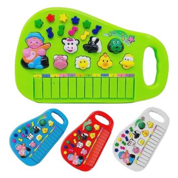 Brinquedo Educativo Teclado Infantil Animais da Fazenda Pilha