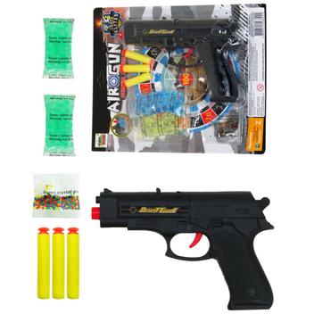 brinquedo infantil arma pistola lança dardo e bolinha de gel orbez