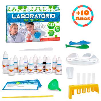 Jogo Laboratório de Química 40 Experiências Nig Brinquedos - Fátima Criança