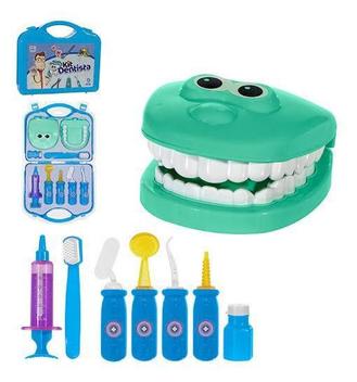 Maleta KIT Dentista Infantil Verde Paki TOYS 1270 - Ri Happy