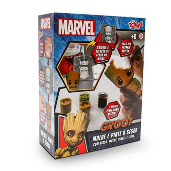 Brinquedo Molde E Pinte O Gesso Groot Marvel Toyng - Bonecas - Magazine ...