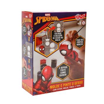 Brinquedo Molde E Pinte O Gesso Homem Aranha Marvel Toyng - Bonecos ...