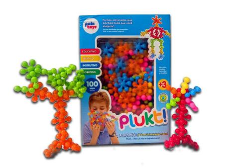 Brinquedo Blocos De Montar Plukt 100 Pecas Poki Toys - Paki Toys -  Brinquedos de Montar e Desmontar - Magazine Luiza