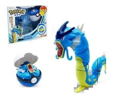 Brinquedo Pokemon Gyarados Dentro Da Pokebola Tamanho Real