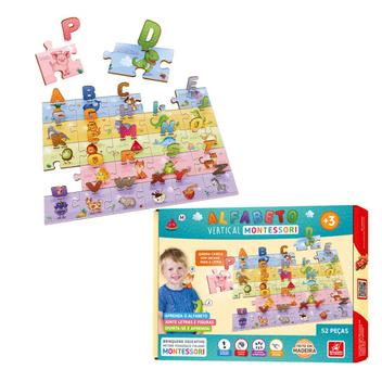 Madeira montessori expressão quebra-cabeça blocos de construção lógica  pensamento treinamento interativo diversão jogos educação infantil precoce  - AliExpress