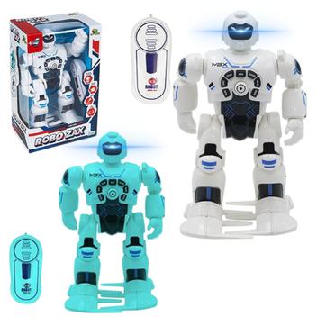 Brinquedo Robô Zax Controle Remoto Acende a Luz Anda Canta