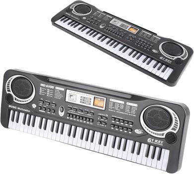 61 Teclado Infantil com Microfone teclado piano elétrico