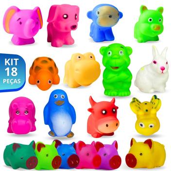 Brinquedos De Banho Do Bebê Bichinhos De Vinil Infantil - Europio ...