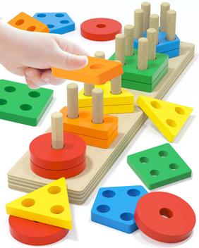 Brinquedos Montessori kecristv para menino e menina de 1 a 2 anos ...