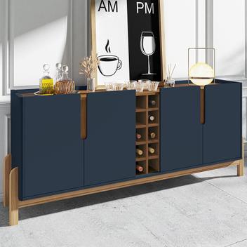 Buffet 190cm 4 Portas Lizz Casa D Azul Cobalto/Cedro - Buffet e