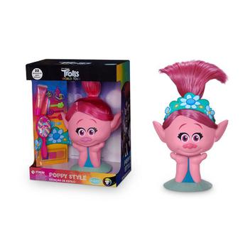 Boneca busto poppy trolls original faça penteados com + 20