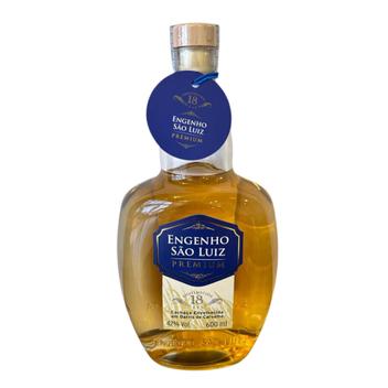 【Brasil 】ENGENHO SÃO LUIZ Cachaça 600ml Cachaça Engenho São Luiz Premium 18 Meses Carvalho 600ml