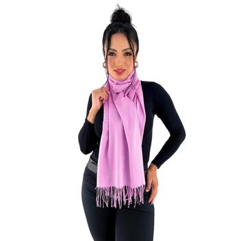 Cachecol Len o Pashmina Unissex Luxo Varias Cores Echarpe