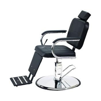 Poltrona Cadeira Barbeiro Salão Reclinável Dubai Barber - Marri