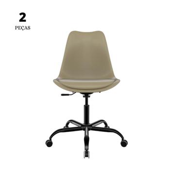 Cadeira saarinen pp nude office preto cx2 - Seatco - Cadeira de