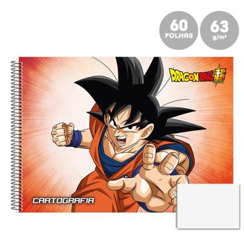 Caderno Cartografia Dragon Ball 60 Folhas São Domingos - nivalmix