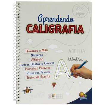 Caderno De Caligrafia Letra Cursiva Números Frases Infantil - Caderno ...