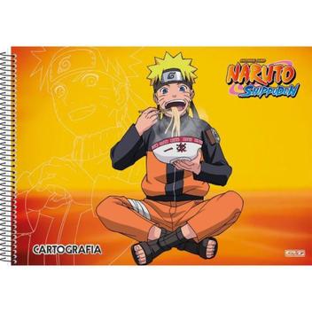 Caderno Cartografia Desenho Naruto Akatsuki 60Fls SD - Pedagógica