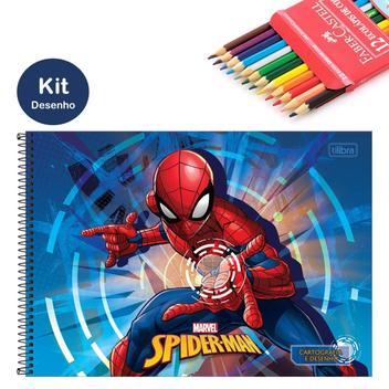 Kit 10 desenhos para colorir em Folha A4 - Tema Homem-Aranha