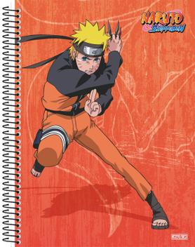 Caderno Otaku Escola Espiral Grande 10 Matéria Naruto Minato