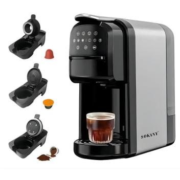 Cafeteira Expresso Sokany 3 em 1 Cinza/preto 220v - LG-sk76