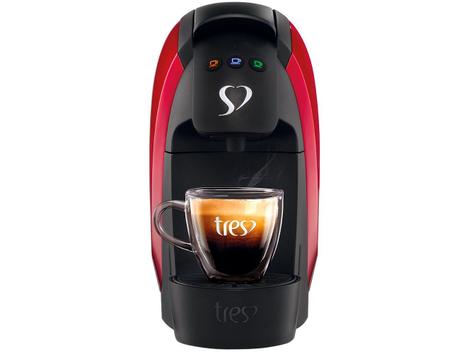 Cafeteira Expresso Tres Luna Vermelho 110v