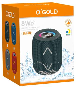 Caixa de Som Agold Preto Sm-20