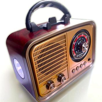 Caixa De Som Retrô Rádio Am Fm Vintage Bluetooth Vermelho - Kapbom ...