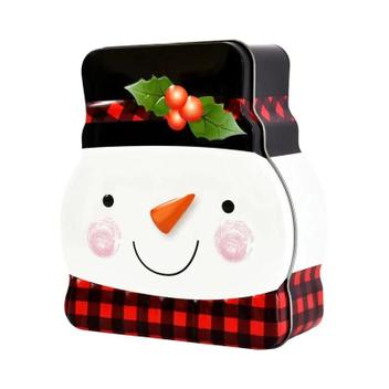 Caixa Decorativa De Natal Com Padrões De Papai Noel, Boneco De